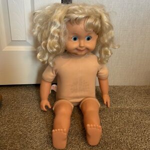 Vintage 80’s Cricket Talking Doll with tape by Playmates Toys store display